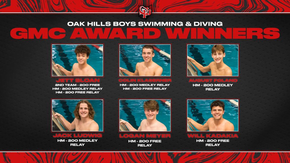 Boys Swim and Dive GMC Award Winners